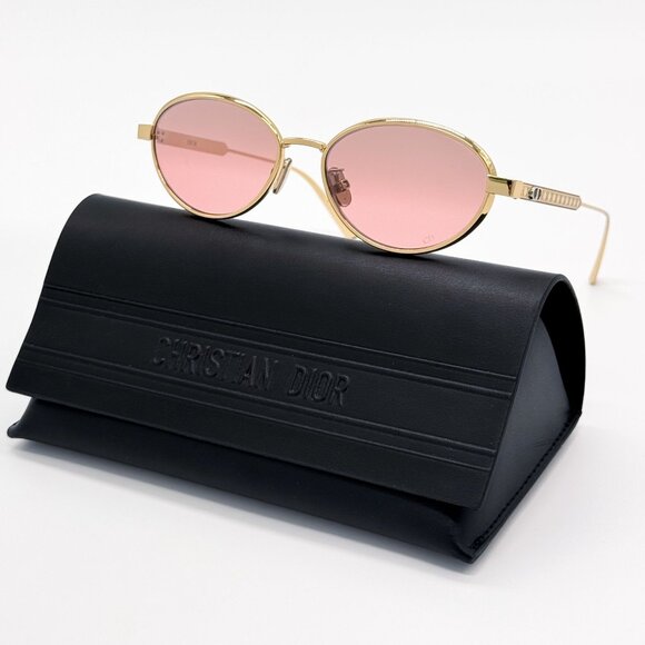 NEW DIOR DIORCANNAGE R1U B0R6 SUNGLASSES WOMEN GOLD EYEWEAR - Picture 1 of 10